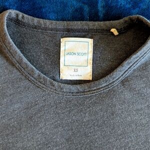 Jason Scott Dark Gray Long Sleeve Shirt Size XS